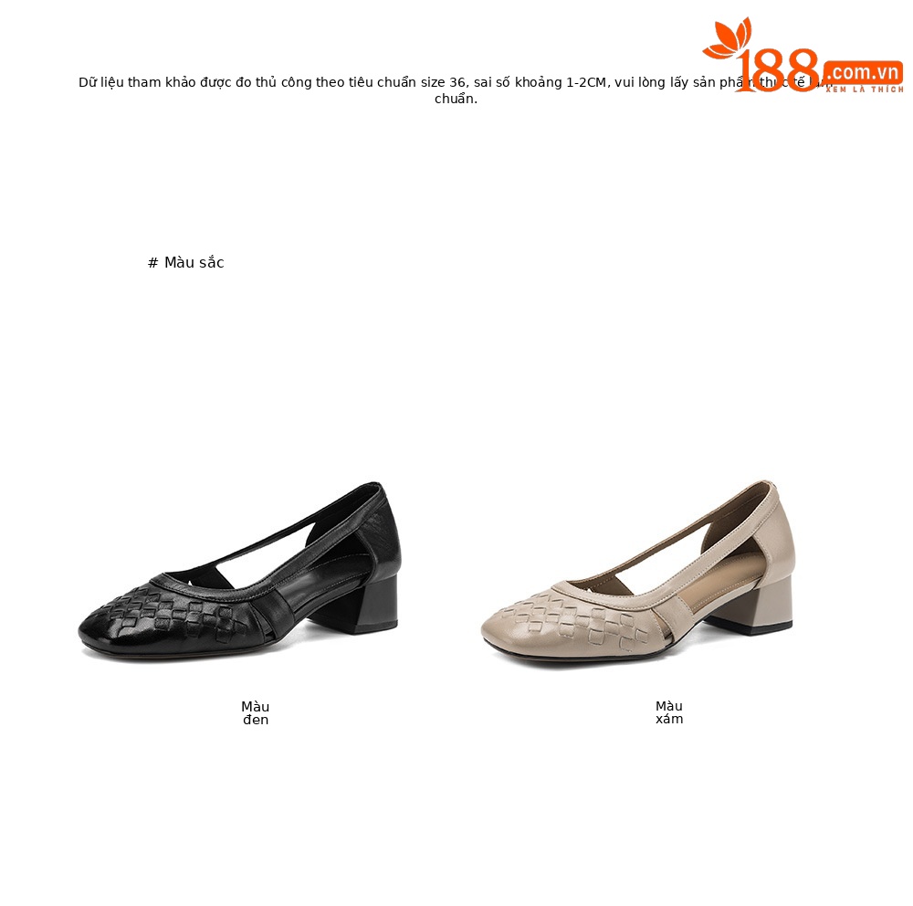 Giày sandal nữ mũi vuông gót thấp 3 cm, da cừu, hở mũi, phong cách thời trang — đen chi tiết 4
