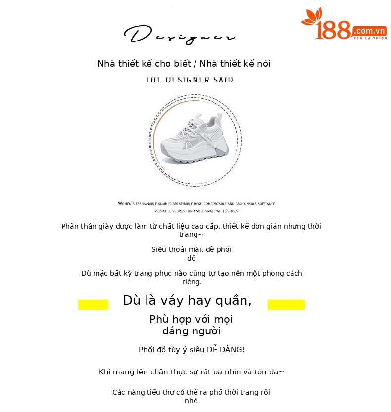 Giày sneaker nữ đế dày lưới thoáng khí phong cách retro — Xám 5066, Be 5066, Hồng đào 5066 chi tiết 4
