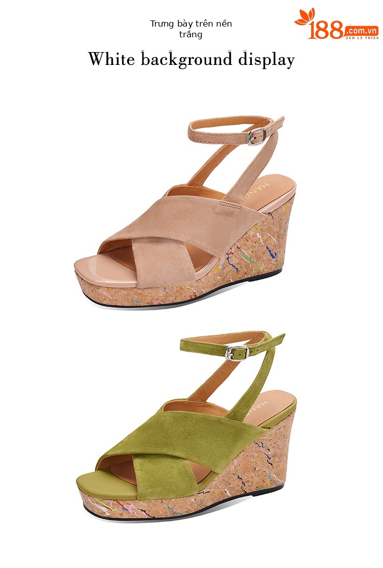 Sandal cao gót nữ quai chéo đế xuồng, gót 9 cm, hở mũi, khóa một chữ — xanh lá cây, màu kaki chi tiết 25