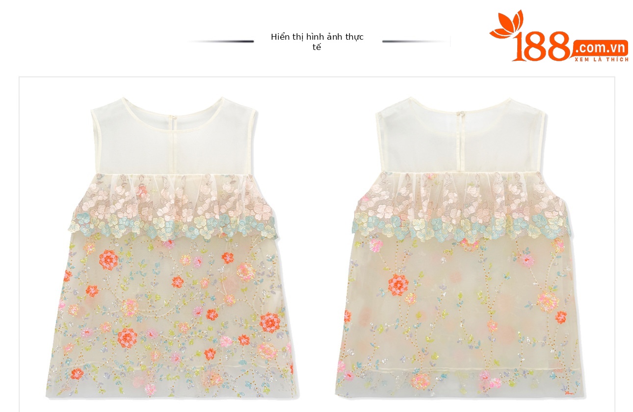 Bộ váy áo vest không tay phong cách Trung Hoa thêu ren họa tiết nặng, chất liệu thoáng khí, gồm áo vest và chân váy nửa kèm theo — bộ đồ, Champagne màu nửa váy, Áo khoác màu mơ chi tiết 11