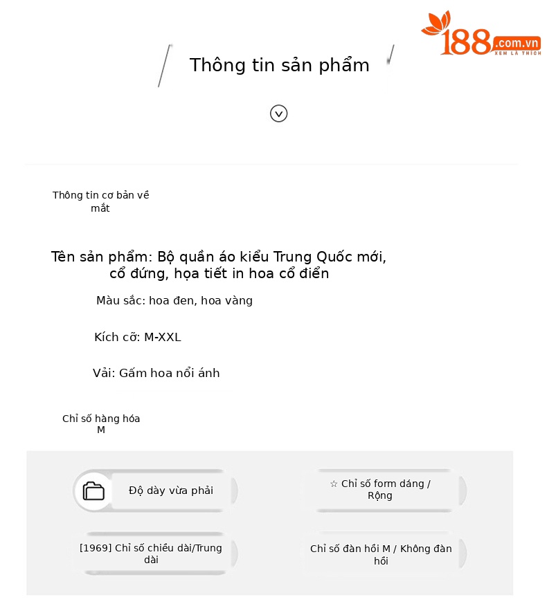 Bộ quần áo nữ hai mảnh mùa hè 2026: áo T-shirt cổ đứng in họa tiết kết hợp quần ống rộng — Hoa đen, Hoa vàng chi tiết 11
