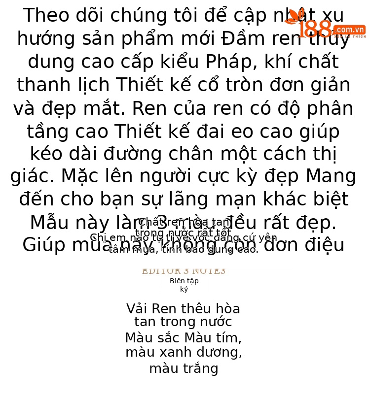 Đầm ren hòa tan tay ngắn thanh lịch Hàn Quốc – Váy dáng suông nhẹ nhàng — xanh lam, màu tím, màu trắng chi tiết 1