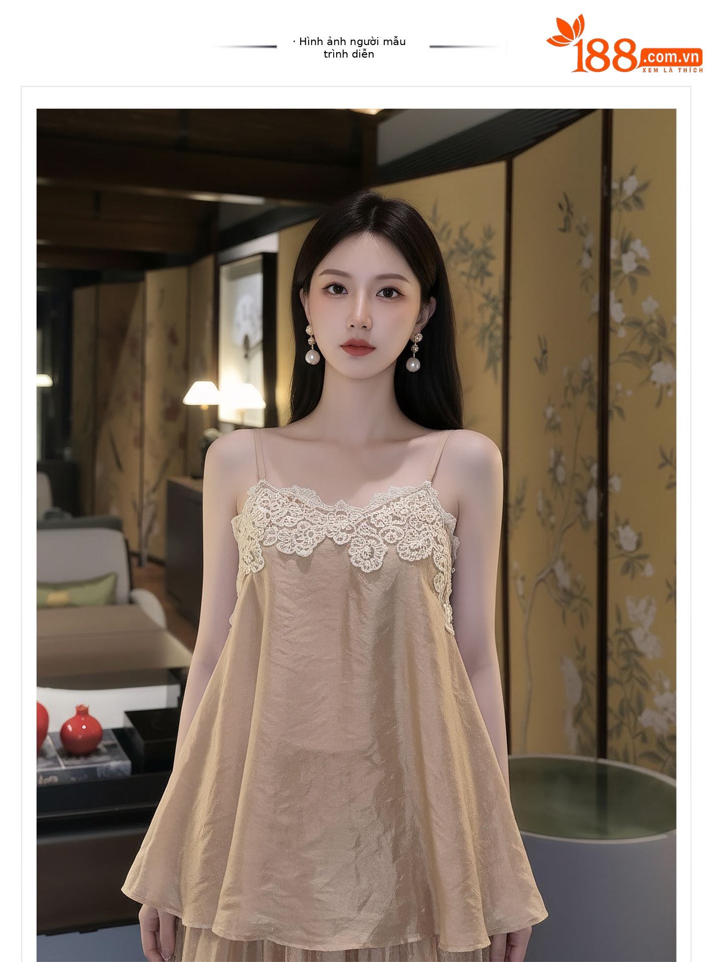 Bộ váy đầm maxi nữ thắt eo phong cách tân cổ điển Trung Hoa sang trọng — nửa váy, Trang chủ chi tiết 1