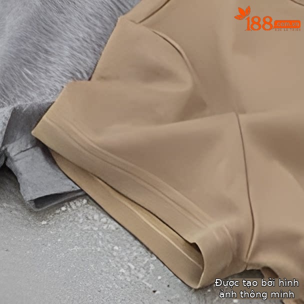 Áo thun nữ cổ tròn tay ngắn in hình chó con nơ hoa, phom vai vuông, phối màu pastel — trắng ngà, Màu cà phê, màu hồng, Xám hoa chi tiết 8
