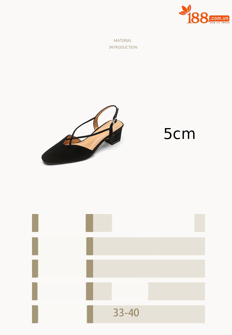 Sandal cao gót nữ mũi kín quai chéo buộc dây phong cách Hàn Quốc — đen chi tiết 2