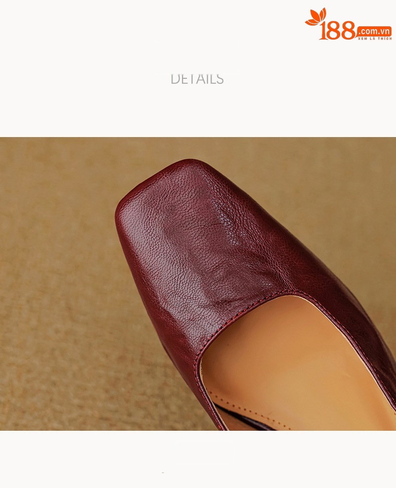 Sandal cao gót nữ mũi nhọn quai khóa, gót thô 9 cm phong cách Hàn Quốc — màu nâu chi tiết 21