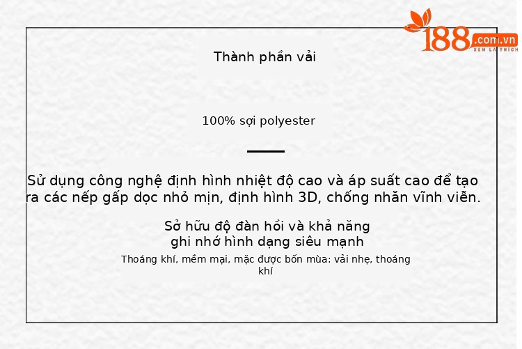 Chân váy midi xếp ly in họa tiết đối lập, cạp chun co giãn, dáng suông nhẹ — xám xanh, xanh lam, đỏ xanh chi tiết 3