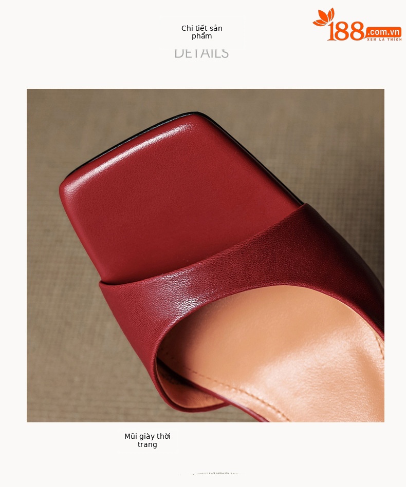 Sandal cao gót nữ hở mũi mũi vuông gót nhỏ 6 cm phong cách Hàn Quốc — đen chi tiết 21