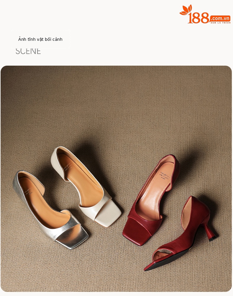 Sandal cao gót nữ hở mũi mũi vuông gót nhỏ 6 cm phong cách Hàn Quốc — đen chi tiết 25