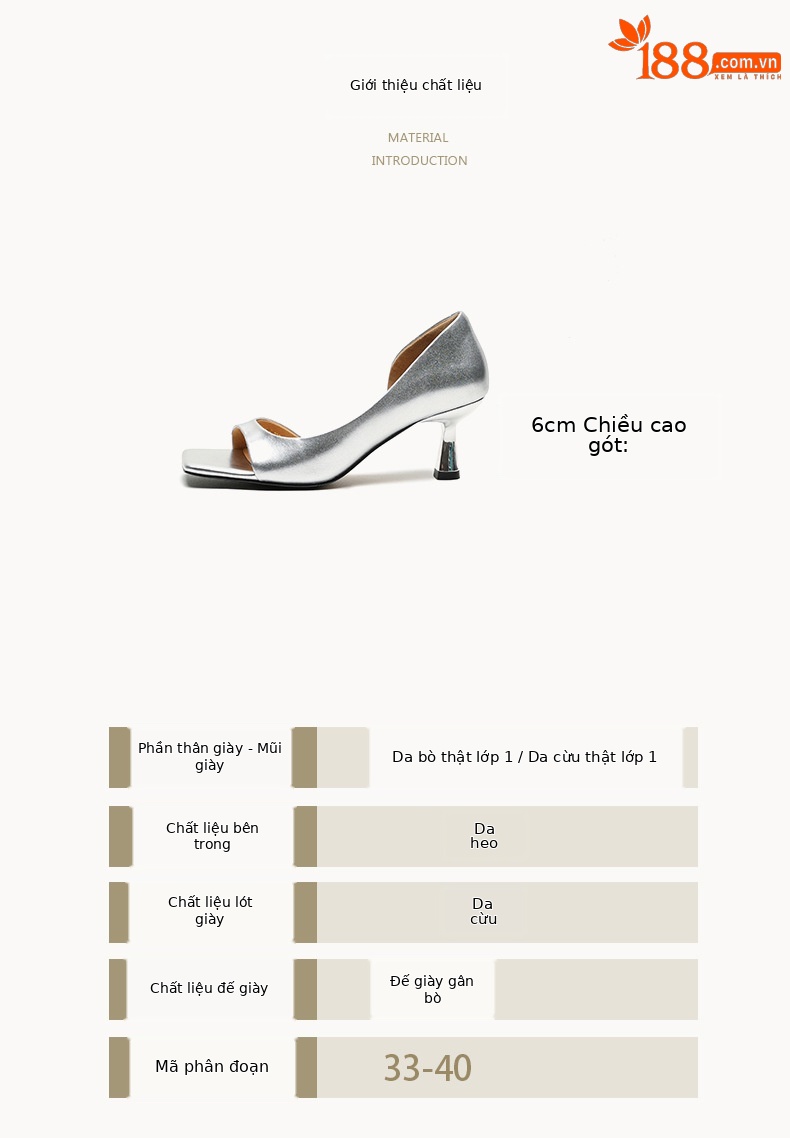 Sandal cao gót nữ hở mũi mũi vuông gót nhỏ 6 cm phong cách Hàn Quốc — đen chi tiết 3