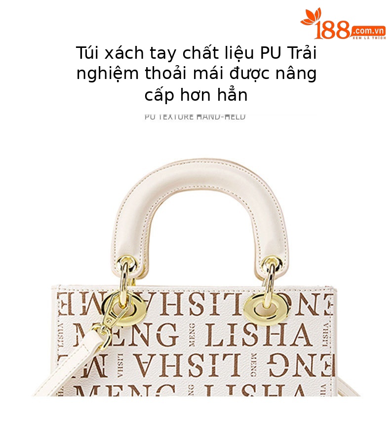 Túi đeo chéo nữ dây xích thiết kế hoa văn khắc rỗng cổ điển phong cách vintage chi tiết 4