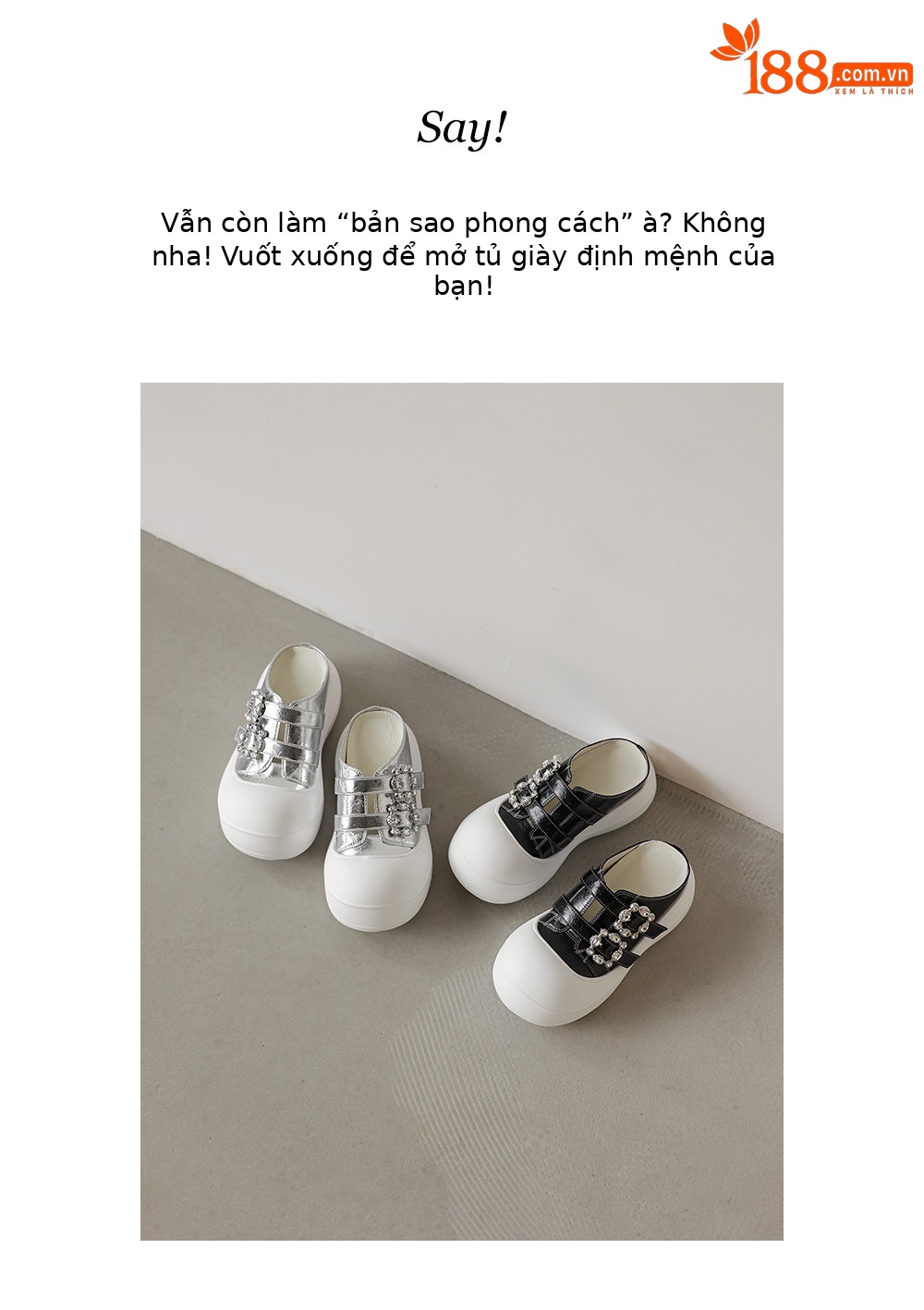 Sandal nữ đế xuồng cao 5 cm mũi vuông đính đá pha lê — màu đen, bạc chi tiết 2