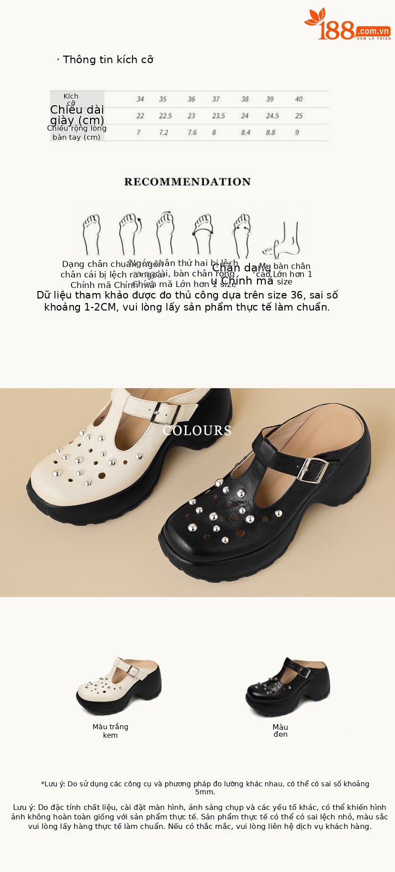 Dép sandal nữ quai chữ V đế tăng chiều cao, phong cách đi biển mùa hè — màu đen, màu trắng ngà chi tiết 3