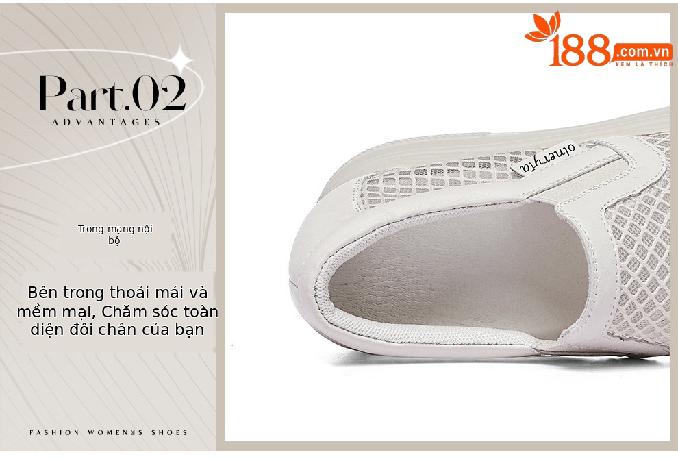 Giày sneaker nữ đế dày lưới thoáng khí một chân tăng chiều cao đi làm mùa xuân hè — 6124 Màu be, 6124 Da đen chi tiết 11