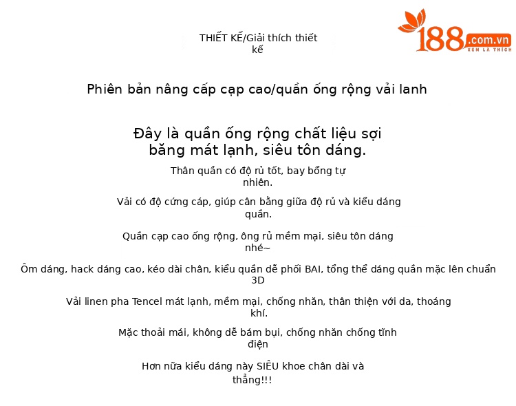 Quần tây nữ ống đứng cạp cao suông rộng dáng dài — Màu đen thông thường chi tiết 2