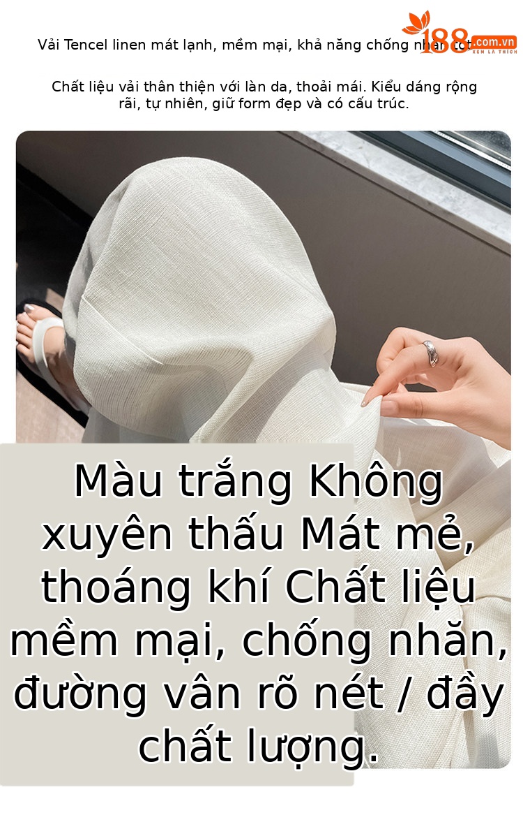 Quần tây nữ ống đứng cạp cao suông rộng dáng dài — Màu đen thông thường chi tiết 20