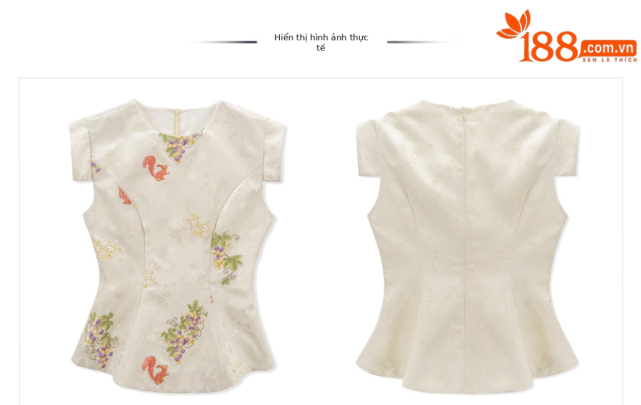 Bộ áo vest gile và chân váy lưới thêu hoa phong cách tân cổ điển — bộ đồ, nửa váy, Áo khoác màu mơ chi tiết 12