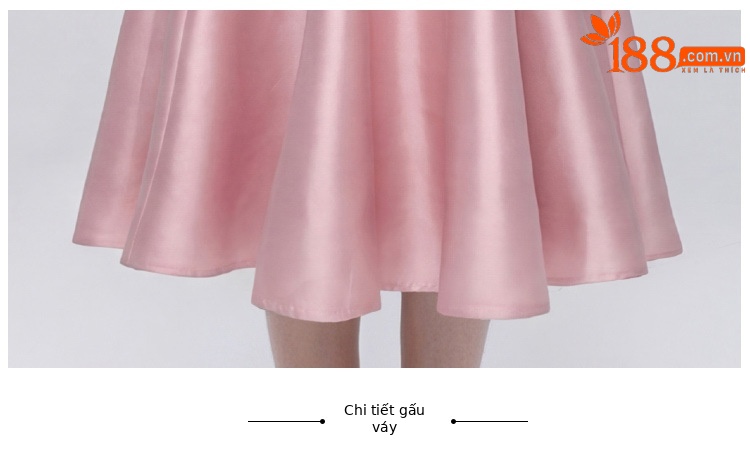 Đầm maxi nữ dây mảnh thắt eo phong cách Pháp thanh lịch — Champagne màu, màu thiên thanh, màu đen, màu hồng chi tiết 14
