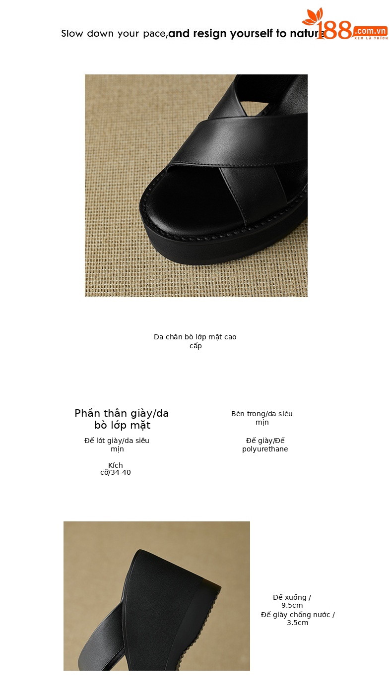Sandal cao gót nữ hở mũi quai chéo đế xuồng gót 9.5 cm — màu đen, màu mơ chi tiết 2