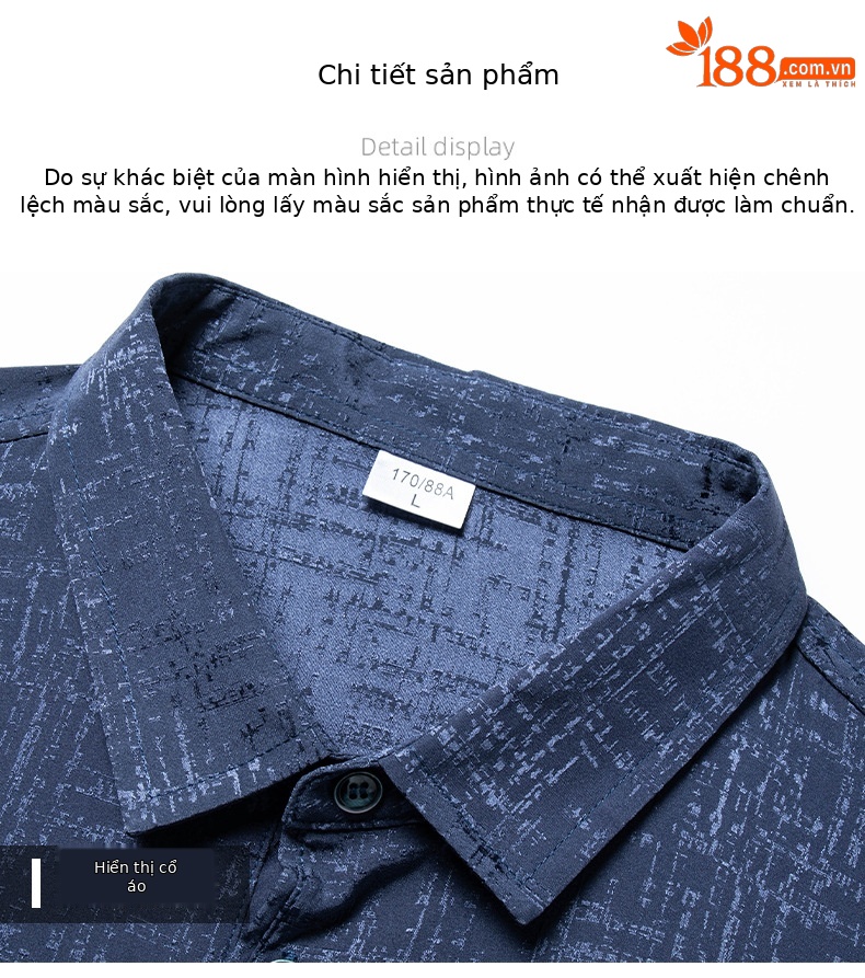 Áo polo nam tay ngắn lụa Mulberry cao cấp cổ bẻ — Xám nhạt 26620 chi tiết 16