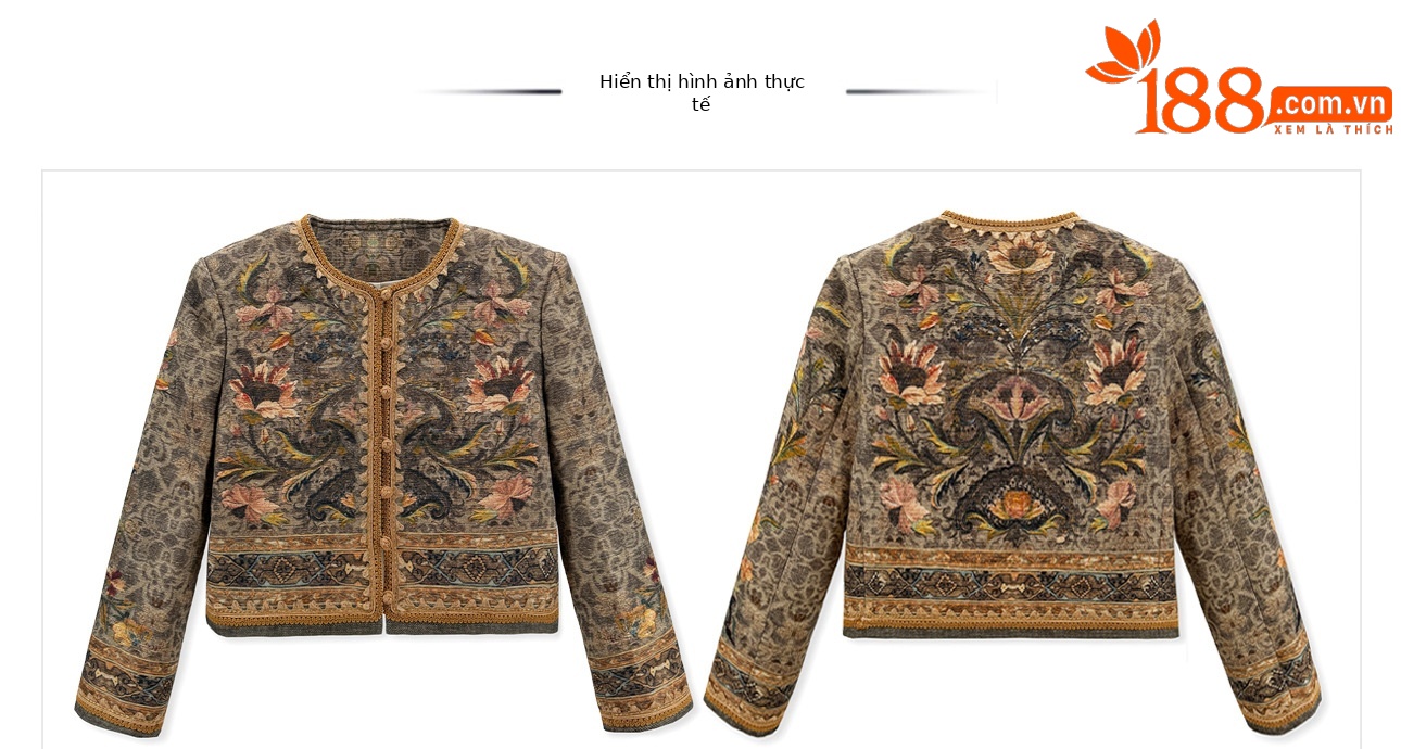 Bộ váy áo khoác + đầm maxi thắt eo phong cách Tân Trung Hoa, họa tiết jacquard nổi bật — nửa váy, Trang chủ, áo khoác chi tiết 16