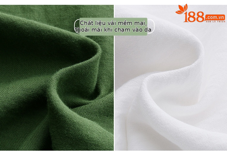 Bộ sơ mi phối quần ống đứng hai mảnh phong cách tân cổ điển MM6615 — màu sắc, xanh lá cây chi tiết 9