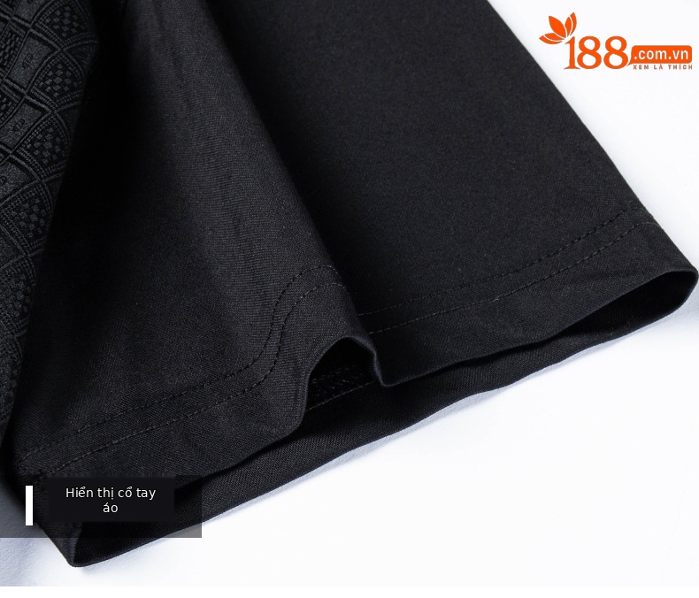 Áo polo nam tay ngắn lụa mulberry chất lượng cao mùa hè — Xám HT2525 chi tiết 18