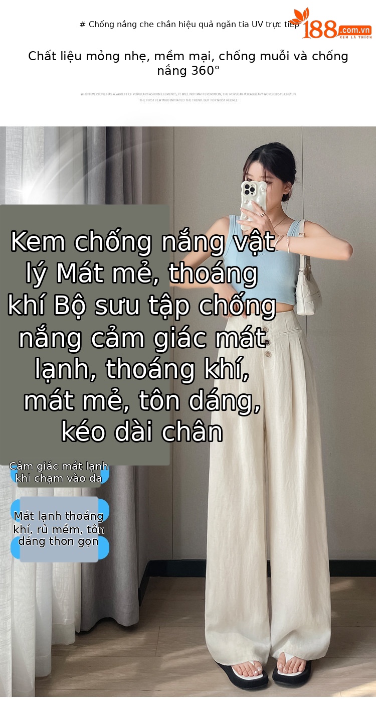 Quần tây nữ ống đứng cạp cao dáng suông vải linen phối khuy — Màu đen thông thường chi tiết 8