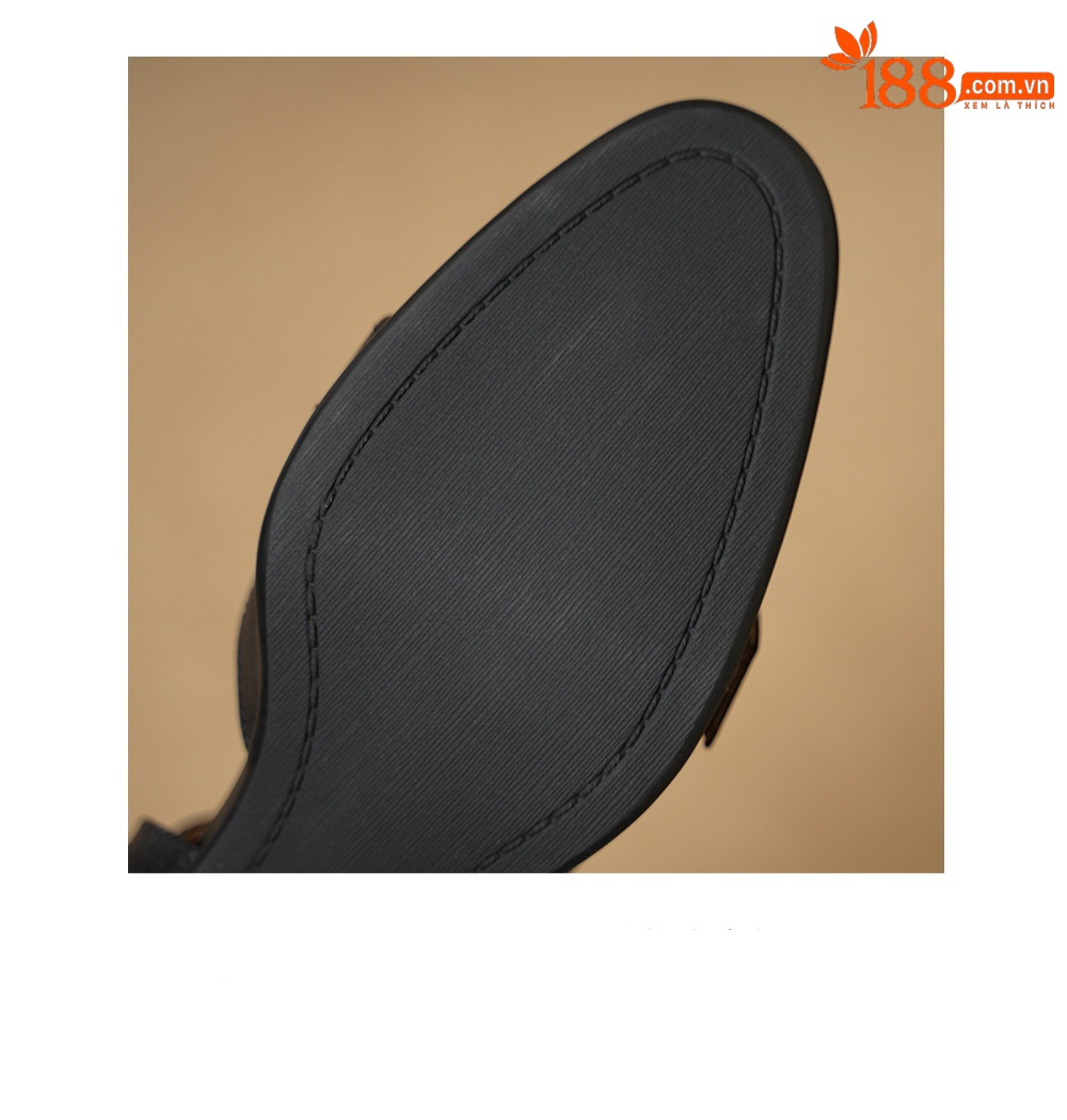 Sandal cao gót nữ hở mũi quai ngang khóa cài, gót 5 cm — đen chi tiết 19