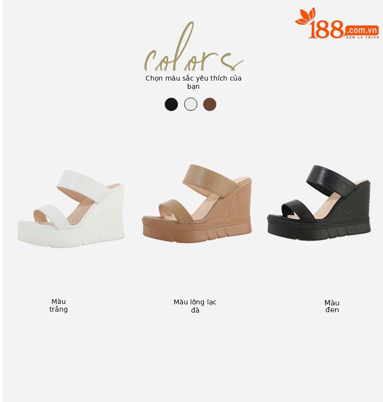 Sandal cao gót nữ hở mũi đế dày 10 cm, phong cách mới mùa xuân hè — đen chi tiết 3