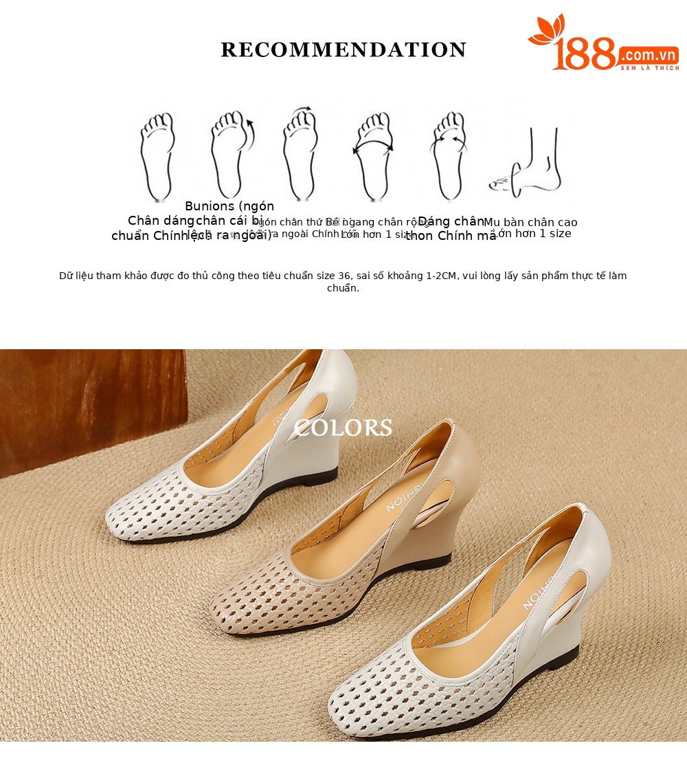 Sandal nữ mũi vuông hở mũi gót xuồng 5 cm – phong cách Pháp — màu trắng ngà, màu mơ chi tiết 3