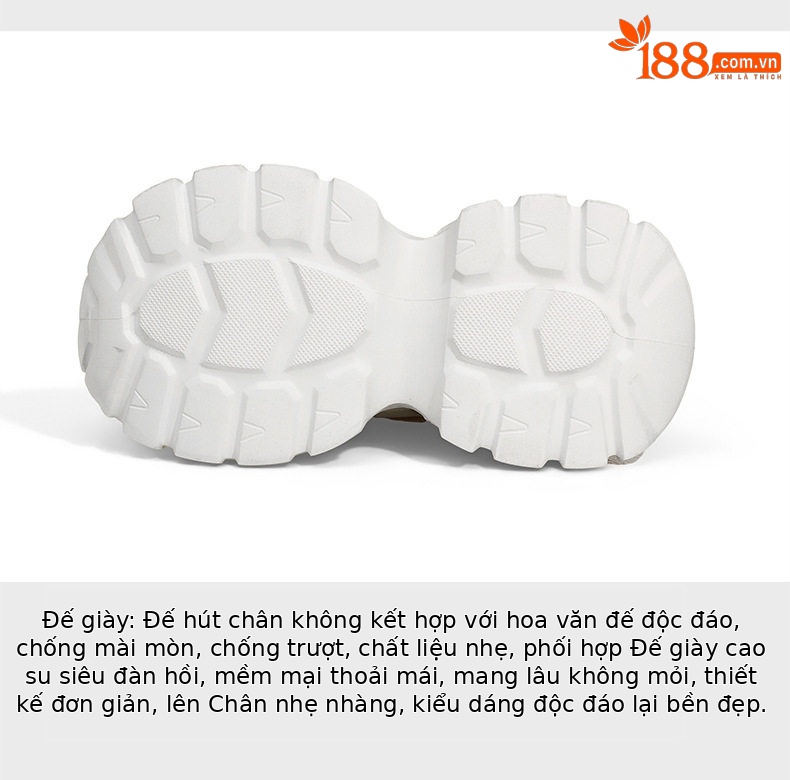 Giày sandal nữ cao gót mũi tròn quai ngang đế dày thoáng khí — Xám lưới đơn, Vàng lưới đơn, Hồng lưới đơn chi tiết 7