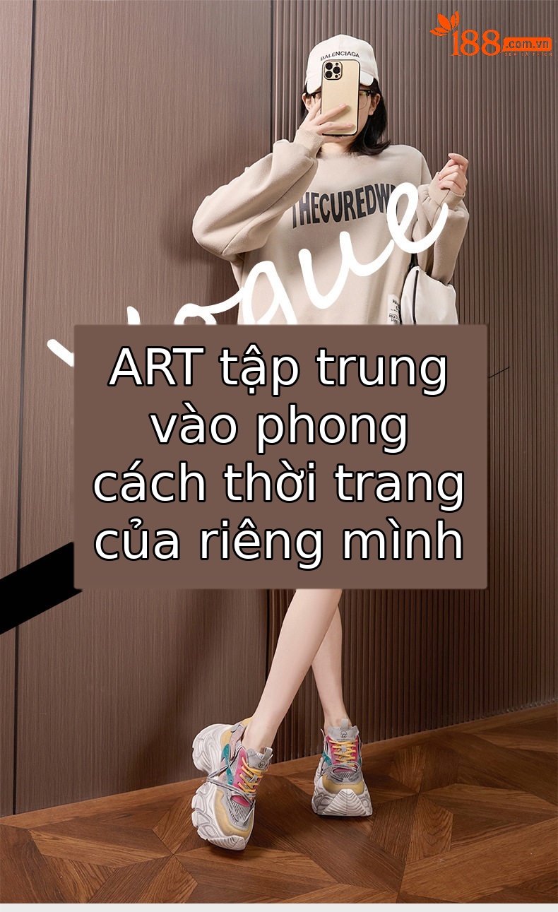 Giày thể thao platform nữ đế dày microfibre thoáng khí, gót siêu cao 8 cm — Xám chi tiết 1