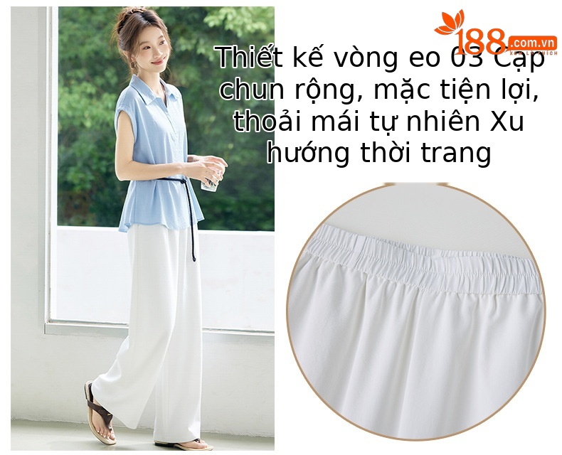 Bộ sơ mi tay dài kết hợp quần ống đứng nữ thanh lịch OU6935 — màu xanh nhạt, Xanh lá cây nhạtcolor chi tiết 6