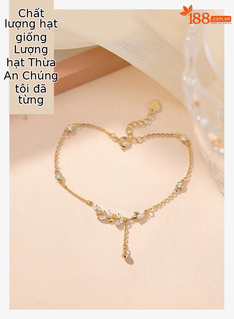 Lắc tay nữ bạc S925 kiểu xích mảnh sang trọng — Loại bạc chi tiết 1