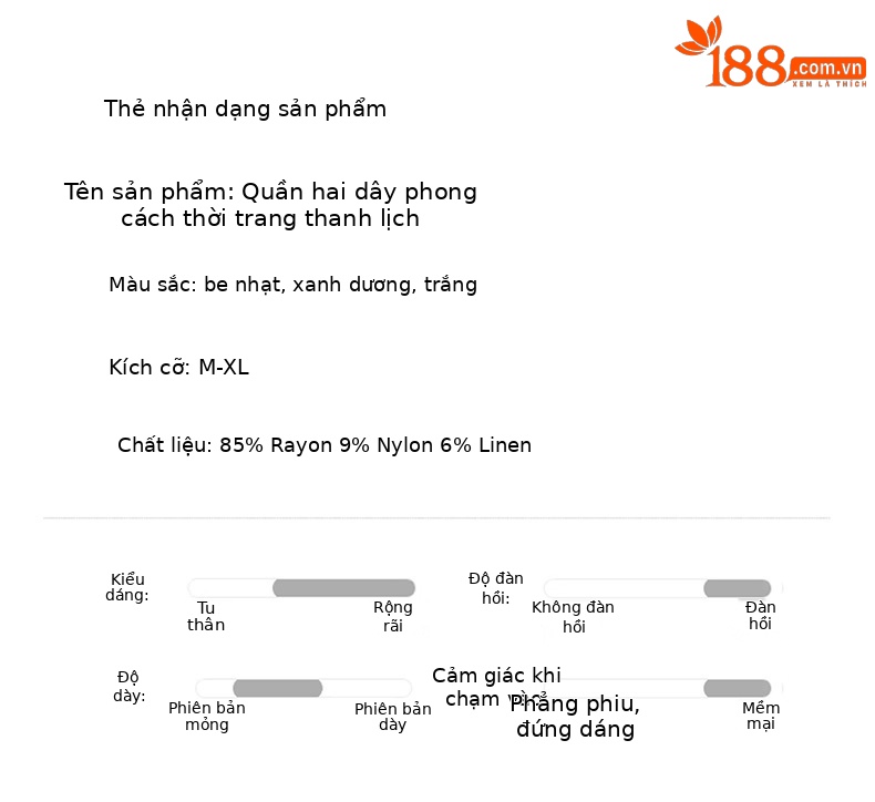 Bộ áo thun cổ tròn nơ buộc kết hợp quần ống rộng nữ 2 món — xanh lam, màu kaki, màu trắng ngà chi tiết 10