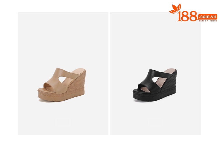 Sandal cao gót nữ hở mũi đế dày 10 cm phong cách mới mùa hè — đen chi tiết 4