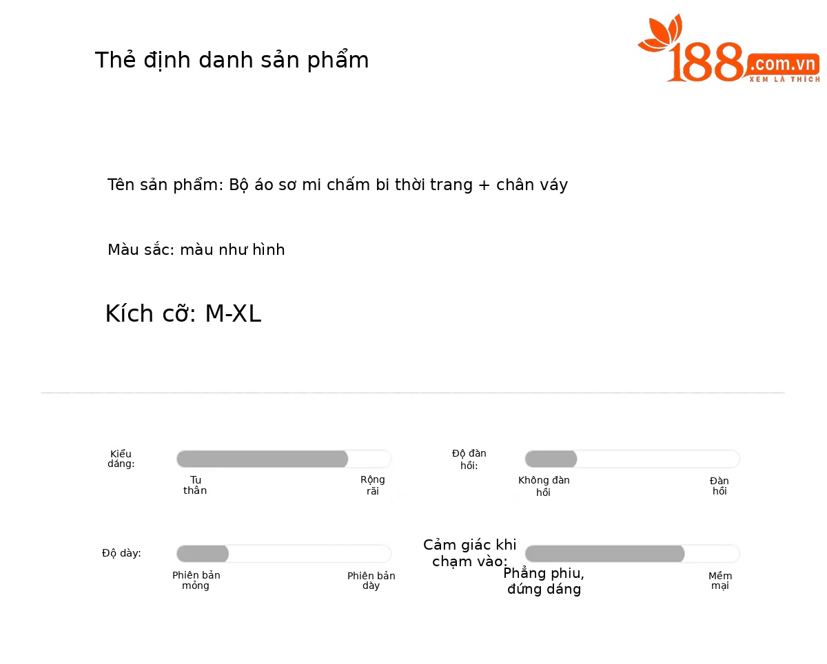 Set áo sơ mi chấm bi + chân váy midi suông rộng thiết kế thanh lịch 2026 — Màu ảnh chi tiết 11