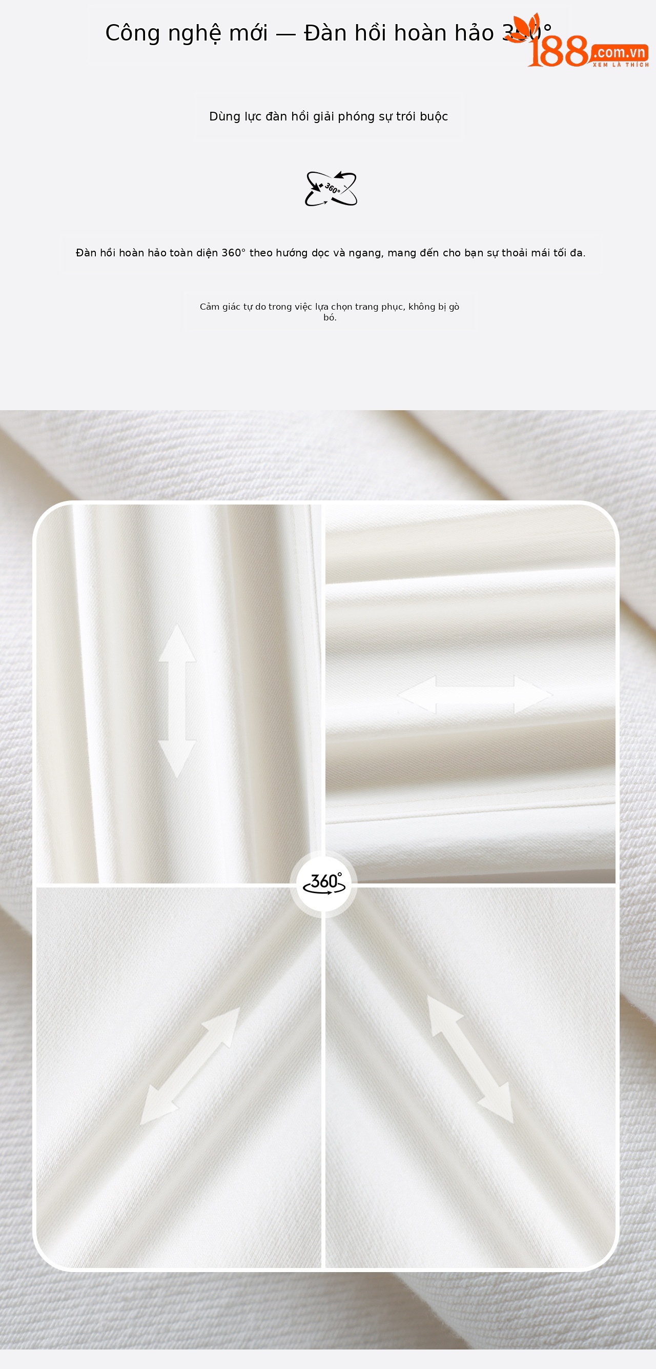 Quần jean nữ cạp cao ống rộng vải lụa cotton co giãn bốn chiều mỏng nhẹ mùa hè — màu trắng chi tiết 13