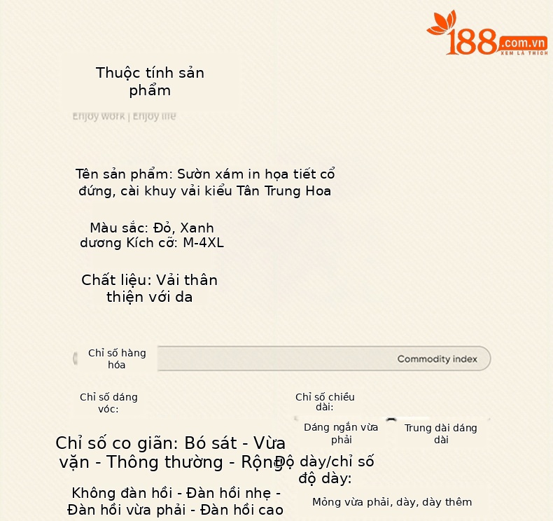 Đầm maxi nữ cổ đứng kiểu tân Trung Hoa in họa tiết dáng dài — xanh lam, màu đỏ chi tiết 8