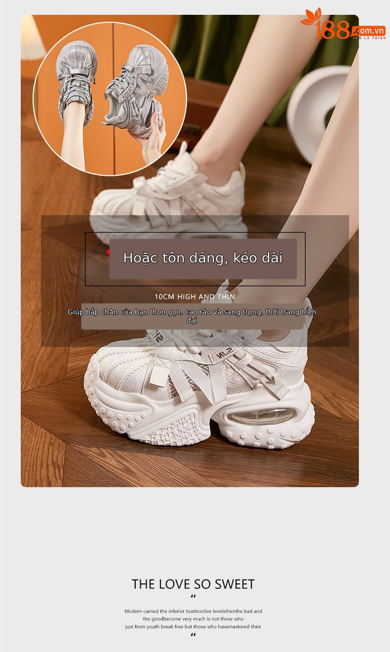 Giày sandal cao gót nữ hở mũi quai ngang dây buộc gót siêu cao 8 cm — Trắng, Bạc chi tiết 9