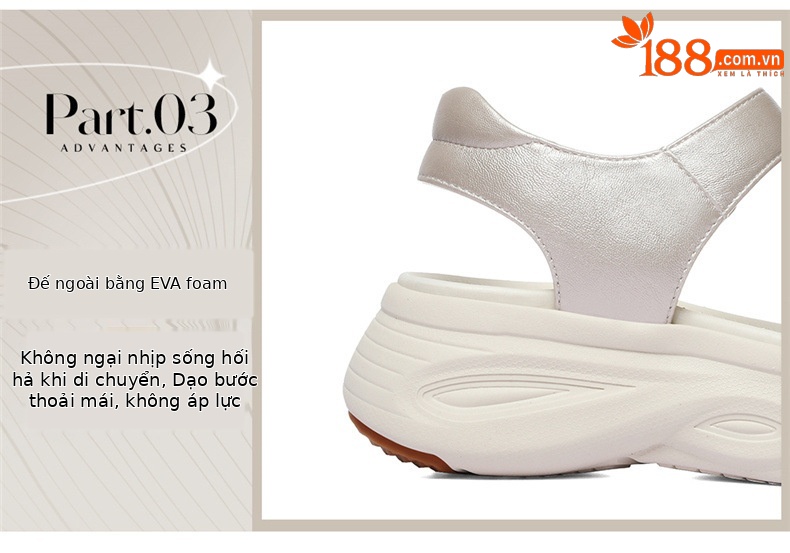 Dép sandal nữ quai chữ V đế dày mềm mại phong cách La Mã — 1926-1 Màu be, 1926-1 Champagne màu sắc chi tiết 8
