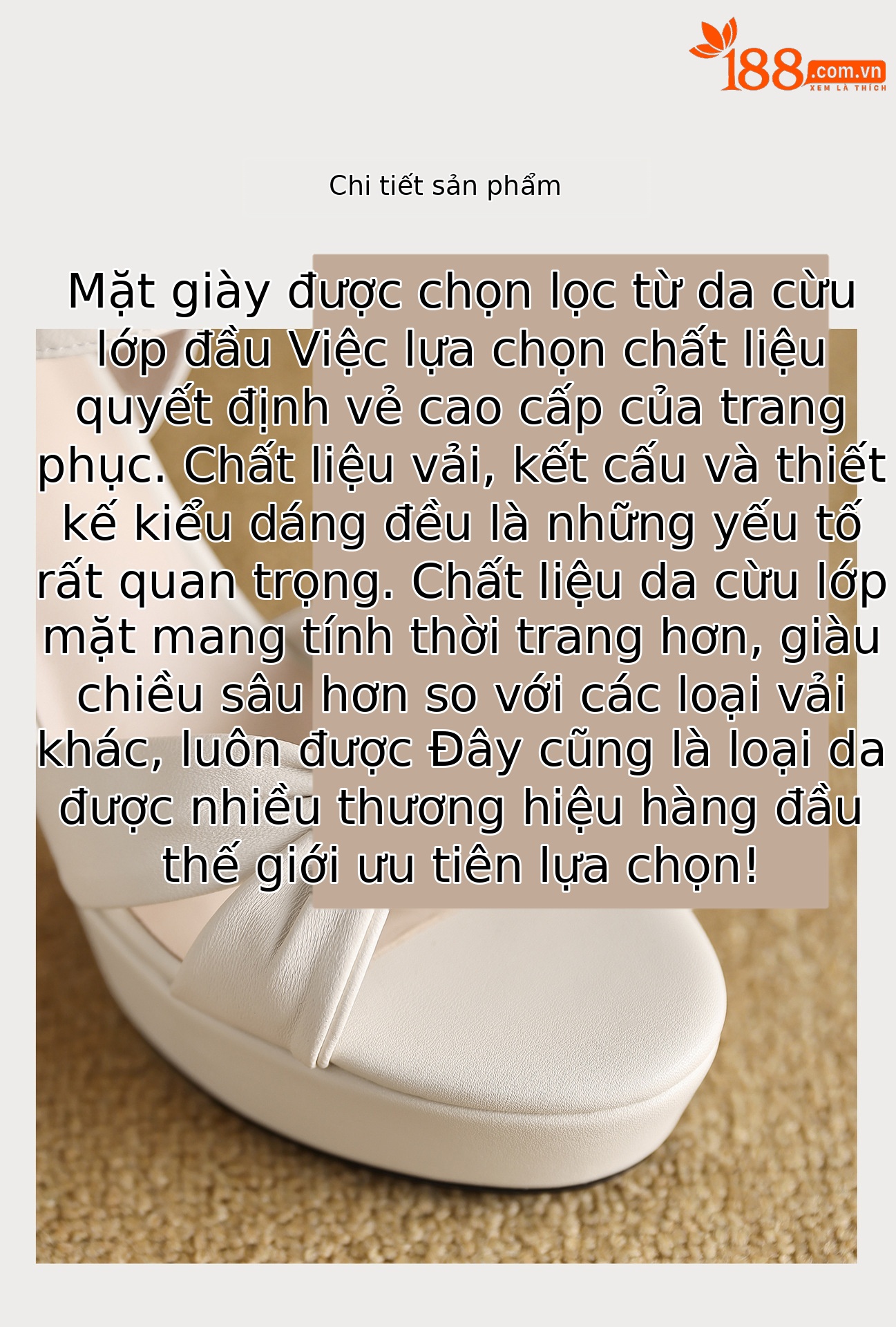 Sandal cao gót nữ da cừu quai ngang đế dày gót vuông phong cách La Mã — xanh lam, màu hồng, màu trắng ngà chi tiết 5