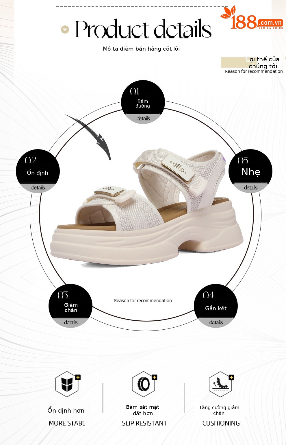 Sandal thể thao nữ đế dày hở mũi phong cách chunky — 6137 Da đen, 6137 mét cà phê chi tiết 2