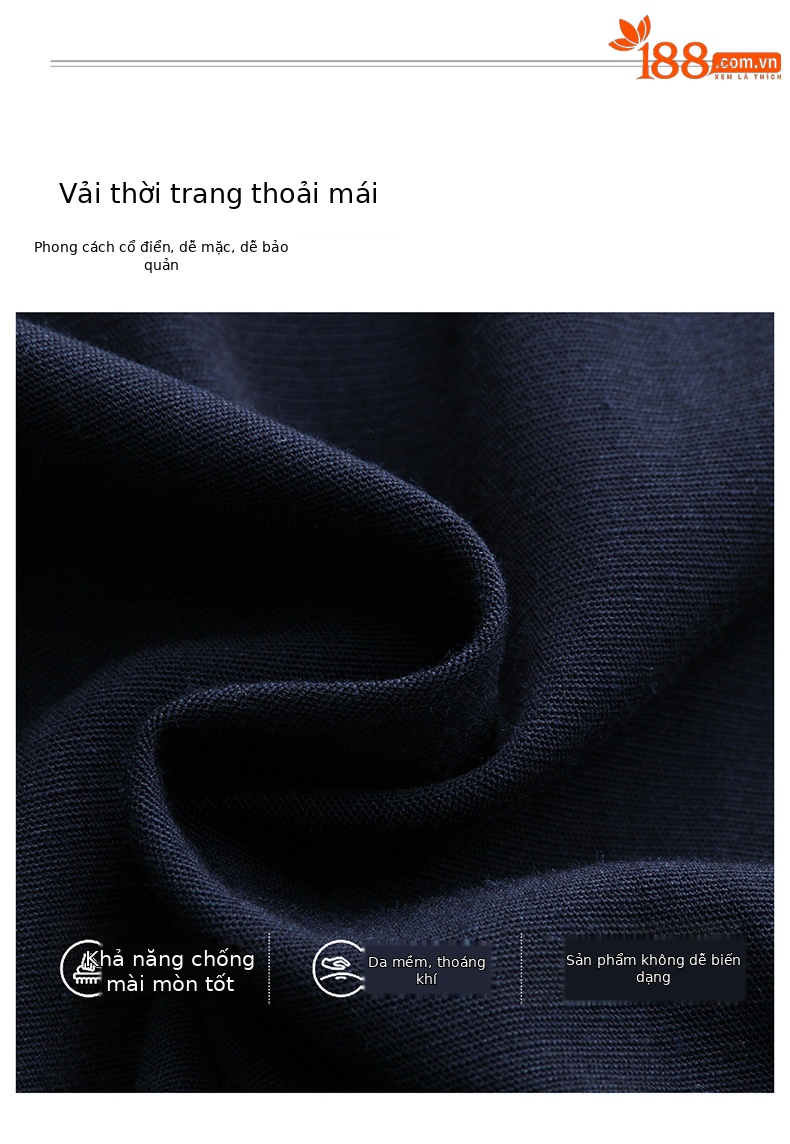 Bộ quần áo hai mảnh mùa hè 2026 gồm áo phối quần ống rộng cao cấp YB2636 — Xanh lông mòng đen, màu trắng chi tiết 9