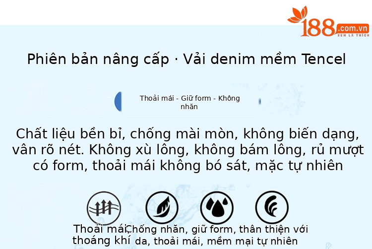 Quần short jean nữ lưng cao ống rộng gấu cuộn — màu đen chi tiết 9