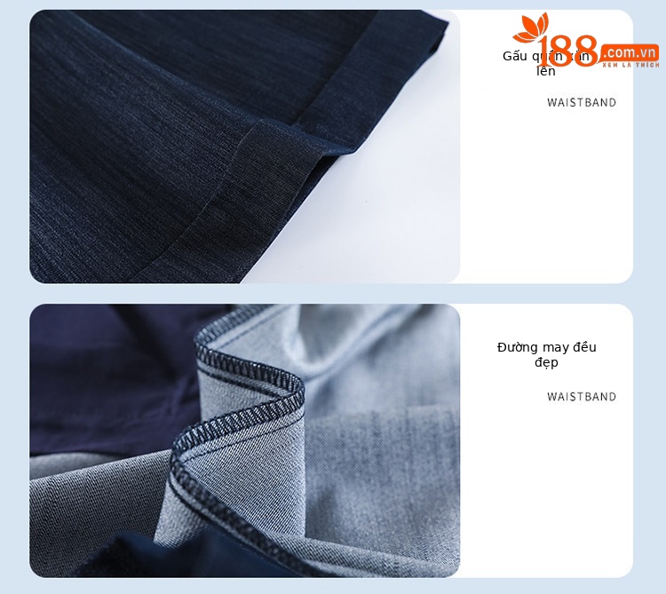 Quần short jean nữ lưng cao ống rộng gấu cuộn — màu đen chi tiết 22