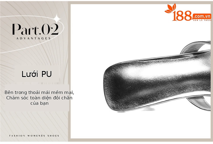 Sandal cao gót nữ hở mũi phong cách Pháp gót 9 cm mùa hè 2026 — 6145 Da đen, 6145 Bạc chi tiết 6