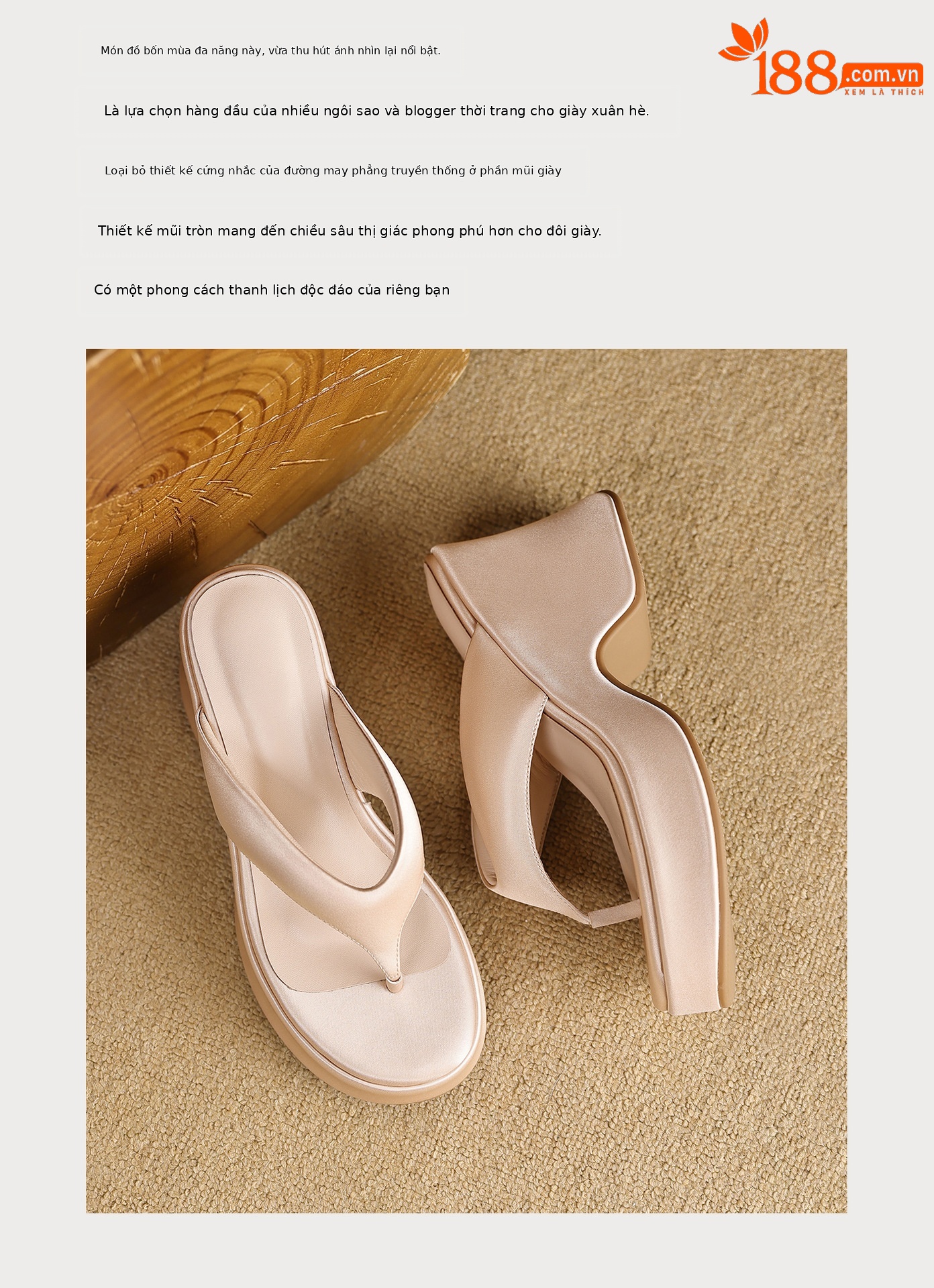 Dép sandal nữ xỏ ngón đế bệt, quai lụa mềm, đế tăng chiều cao nhẹ — màu đen, màu tím, màu mơ chi tiết 4