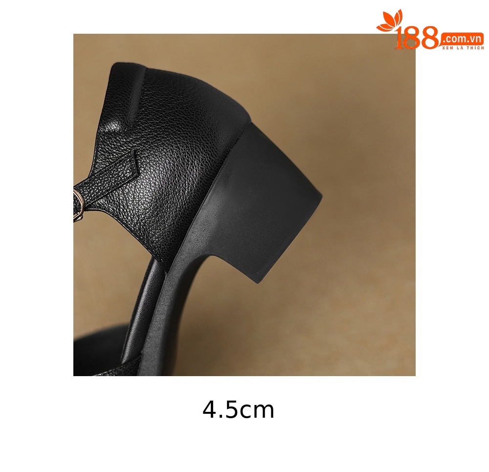 Sandal nữ gót vuông quai ngang phong cách La Mã, đế rỗng, dệt chéo khóa T — đen chi tiết 26